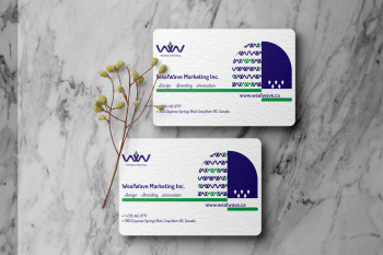 wealwave business card design