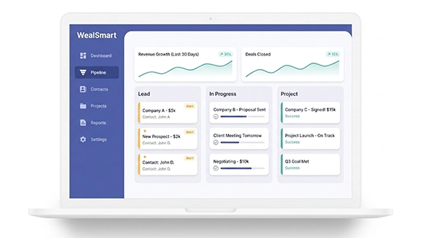 WealSmart CRM Dashboard